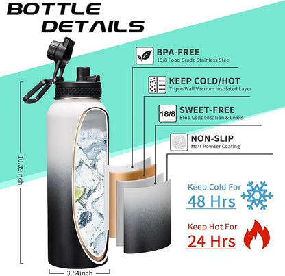 Stainless Steel Water Bottle 40oz - Image 4