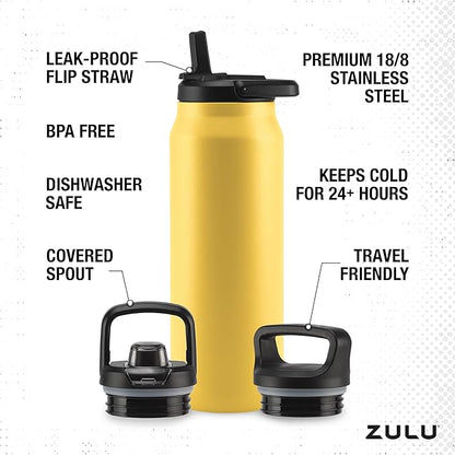 ZULU Base 40oz Stainless Steel Water Bottle - Image 4