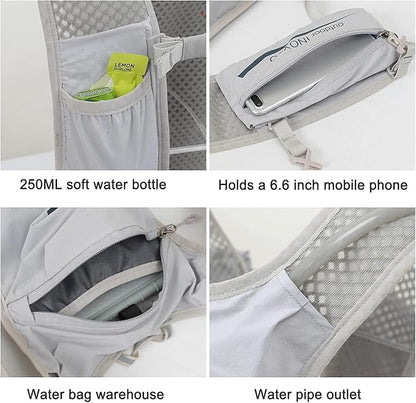 INOXTO Running Hydration Vest Backpack, Lightweight Insulated Pack - Image 4
