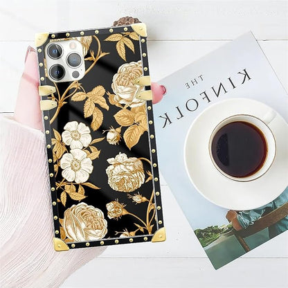 Compatible with iPhone 11 Pro Max Case, Blooming Rose Golden Flower Luxury - Image 7