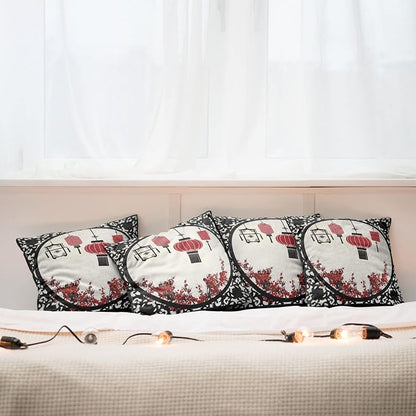 Ambesonne Lantern Throw Pillow Cushion Case Pack of 4, Lanterns - Image 6