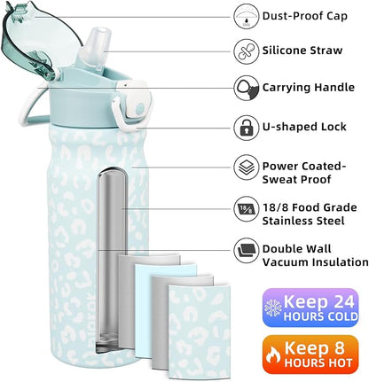 BJPKPK Insulated Water Bottle 18oz Stainless Steel Water Bottles - Image 2