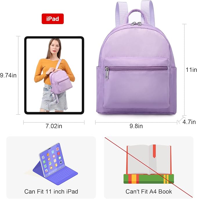 LOVEVOOK Mini Backpack for Women Light Weight Small Waterproof Backpack Purses - Image 4