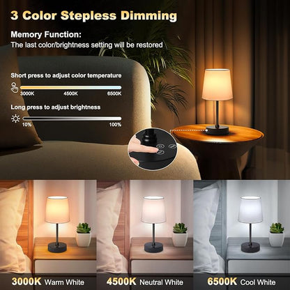 Wowag Cordless Table Lamp, 5000mAh Rechargeable Battery Operated Desk Lamp - Image 3