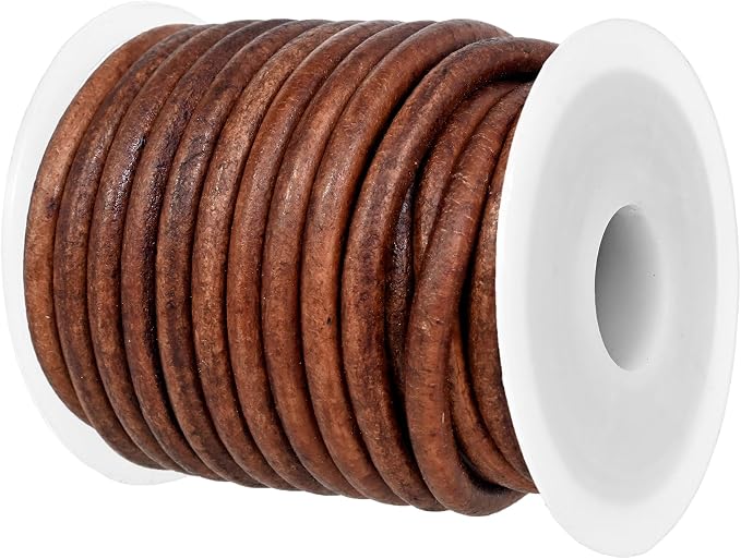 GENIQUE Real/Genuine Round Leather String Cord by GENIQUE