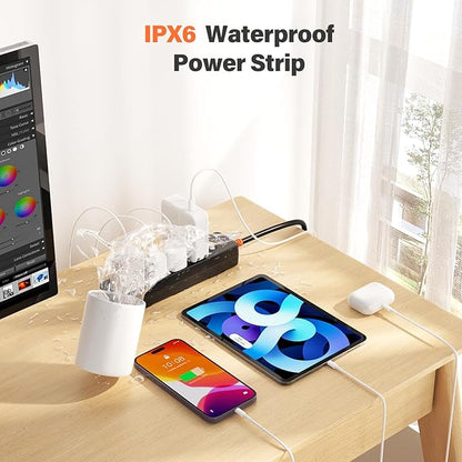 Outdoor Power Strip Weatherproof, IPX6 Waterproof Surge Protector - Image 3
