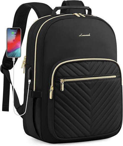 LOVEVOOK Laptop Backpack Purse for Women, Work Travel Computer Bags, College by LOVEVOOK