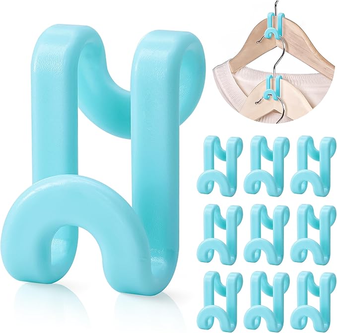 Mlici Hangers Hooks Space Saver, 60 Pack Clothes Connector Hooks, Clothes by Mlici