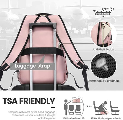 LOVEVOOK Laptop Backpack for Women 18.4 inch, Cute Womens Travel Backpack Purse - Image 6