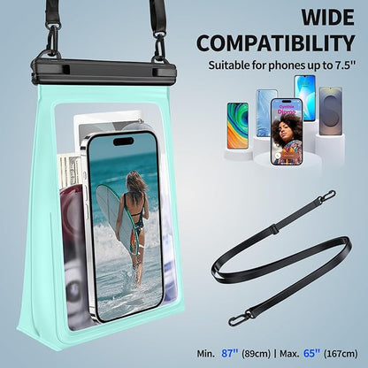 PEDVSTY Large Waterproof Phone Pouch, Cell Phone Dry Bag - Image 5