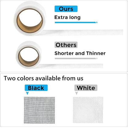 Secopad White Window Screen Repair Tape, 2 in X 30 FT Kit - Image 5