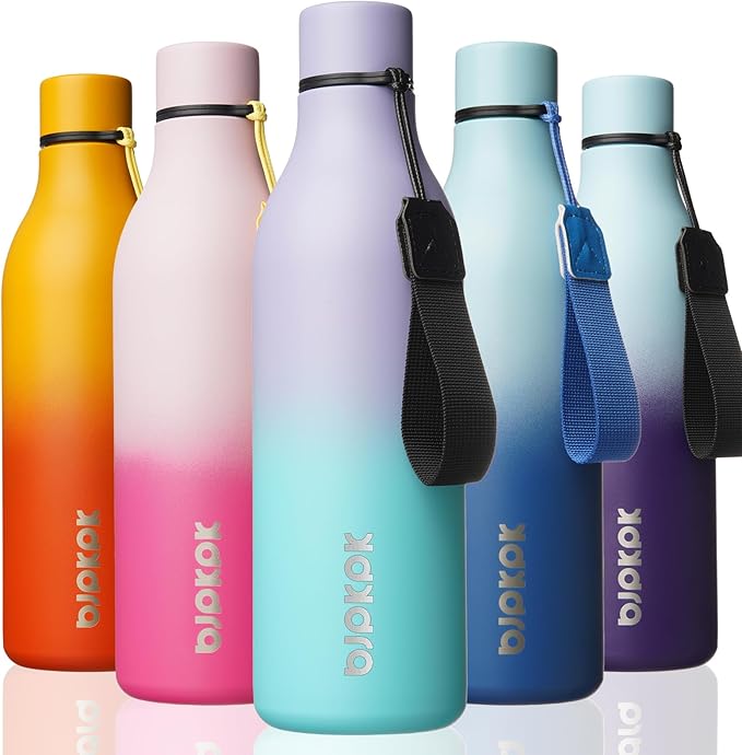 BJPKPK Insulated Water Bottles, 25 oz Stainless Steel Metal Water Bottle by BJPKPK