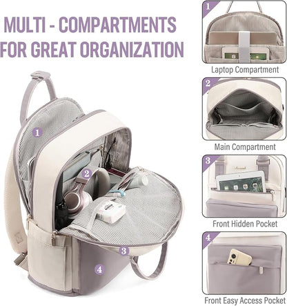 LOVEVOOK Laptop Backpack for Women 15.6 Inch Laptop Bag - Image 2