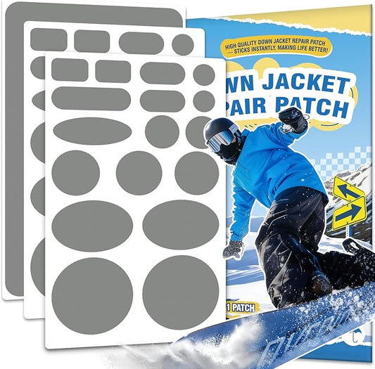 OAZ 35Pcs Down Jacket Repair Patch Kit Pre-Cut Nylon Patches by OAZ