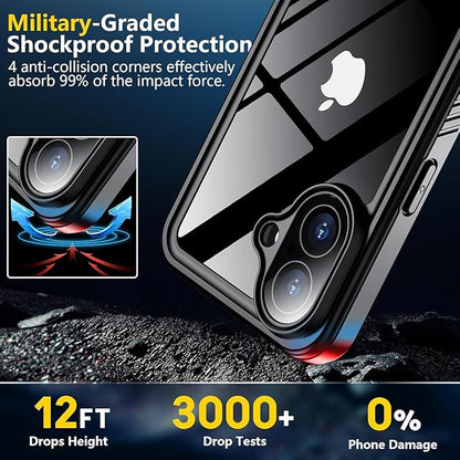SPIDERCASE for iPhone 16 Waterproof Case, Built-in Screen Protector, 12FT - Image 4