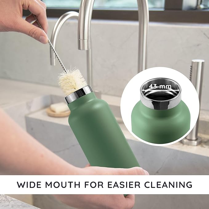Bambaw Insulated Water Bottle 16 oz, 16 oz Stainless Steel Water Bottle - Image 4