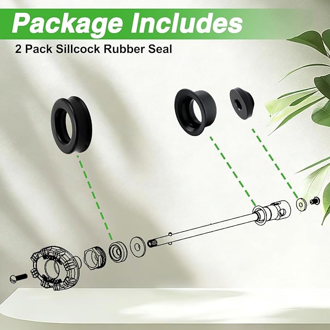 2 Sets of Outside Wall Faucet Repair Seal Kit Compatible - Image 5