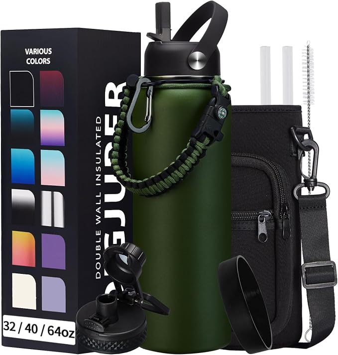 40OZ Water Bottle Stainless Steel by DIGJUPER