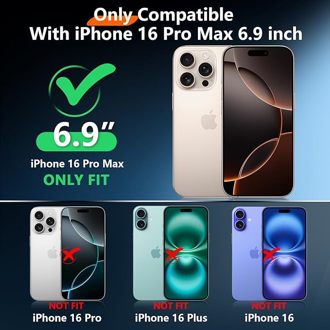 2025 New Designed for iPhone 16 Pro Max Case Waterproof, Phone Case 6.9" - Image 2