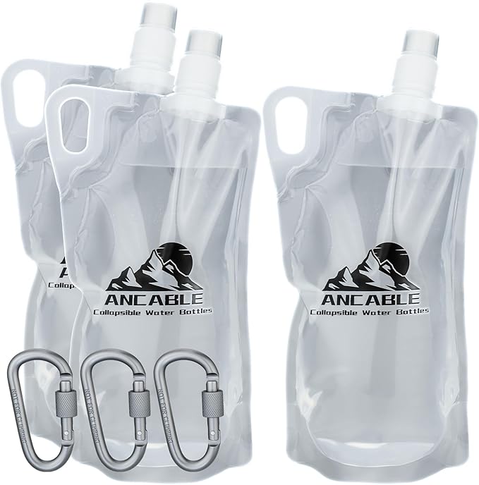 Ancable 33oz Collapsible Water Bottles, BPA-Free Water Bottle by Ancable