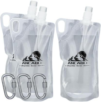 Ancable 33oz Collapsible Water Bottles, BPA-Free Water Bottle by Ancable