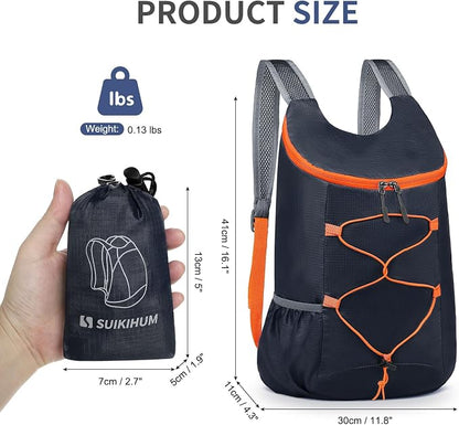 20L Hiking-Daypack Lightweight Foldable Travel Packable Backpack - Image 3