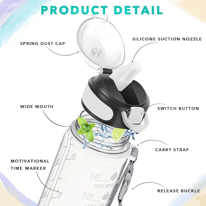 Enerbone 32 oz Water Bottle - Image 3
