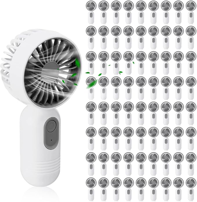 Rossesay 72 Pcs Mini Portable Fan Bulk Cute Handheld Lightweight Small Little by Rossesay