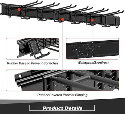 Storaboks Heavy Duty Garage Storage Rack System, Wall Mounted Tool Organizer - Image 4