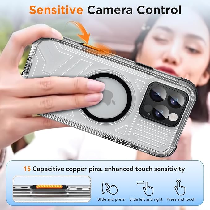 WIFORT for iPhone 16 Pro Max Waterproof Case, Fit for Magsafe Full Body - Image 5