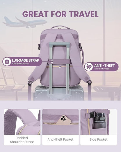 LOVEVOOK Travel Backpack for Women & Men 40L, Airline Approved Carry On - Image 6
