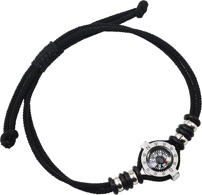 Innocence Adjustable Paracord Wrist Compass Bracelet by InnocenceFashionJewelrys