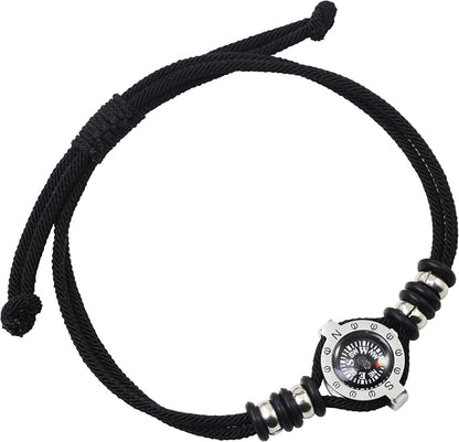 Innocence Adjustable Paracord Wrist Compass Bracelet by InnocenceFashionJewelrys