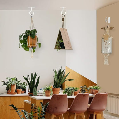 50Pack 6inch Hanging Plant Hooks Bracket Metal Wall Hook, Anti-Rust Indoor - Image 3