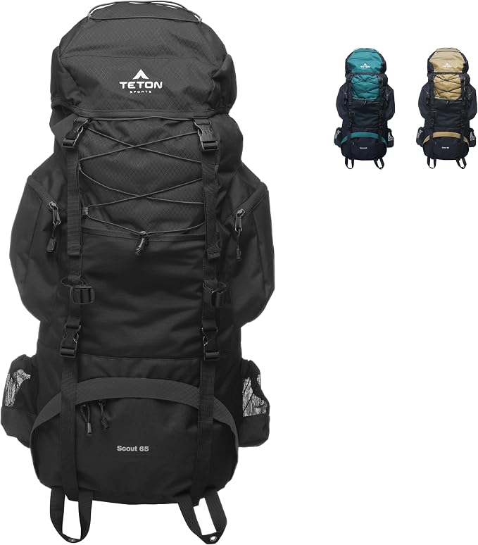 Teton 65L Scout Internal Frame Backpack by Teton