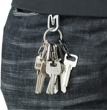 30PCS Mini SF Carabiner Clips Tiny Alloy Spring Snap Hook Keychain Clasps EDC - Image 8