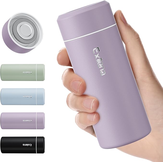 【Upgraded】Exllena Small Insulated Water Bottle 8 oz/250ml– Mini Insulated Water by Exllena