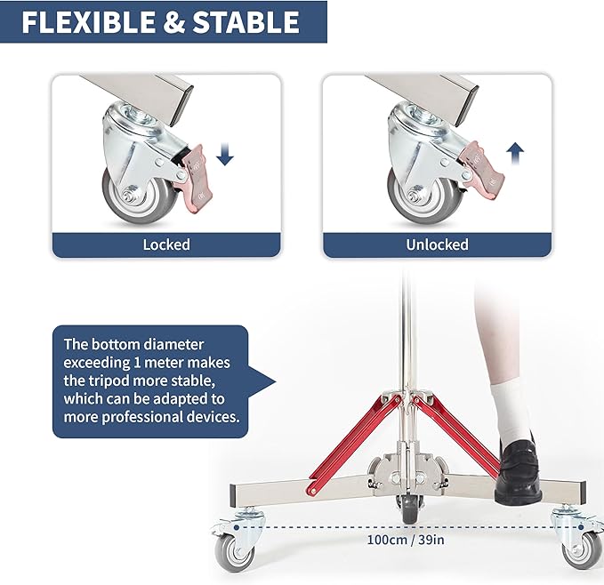 Kate 2 Pack Heavy Duty 10.8ft Light Stand - Image 5