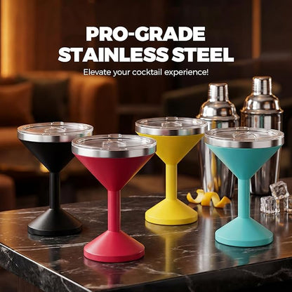 Stainless Steel Martini Glass - Image 7