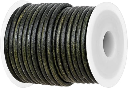 GENIQUE Real/Genuine Round Leather String Cord by GENIQUE