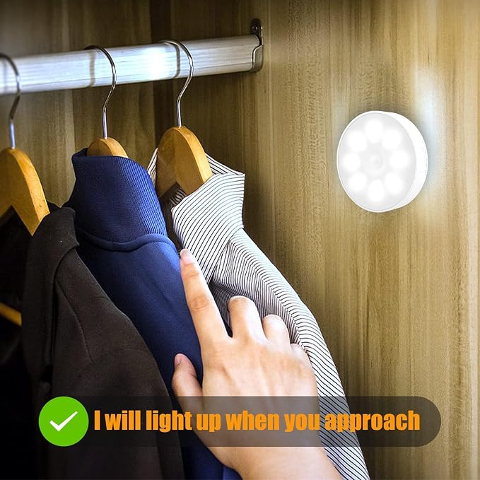 Motion Sensor Light Indoor, Electight Night Light USB Rechargeable, 3 Light - Image 7
