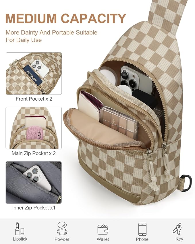 Capolo Sling Bag for Women Men Waterproof Crossbody Bags for Women Trendy - Image 4