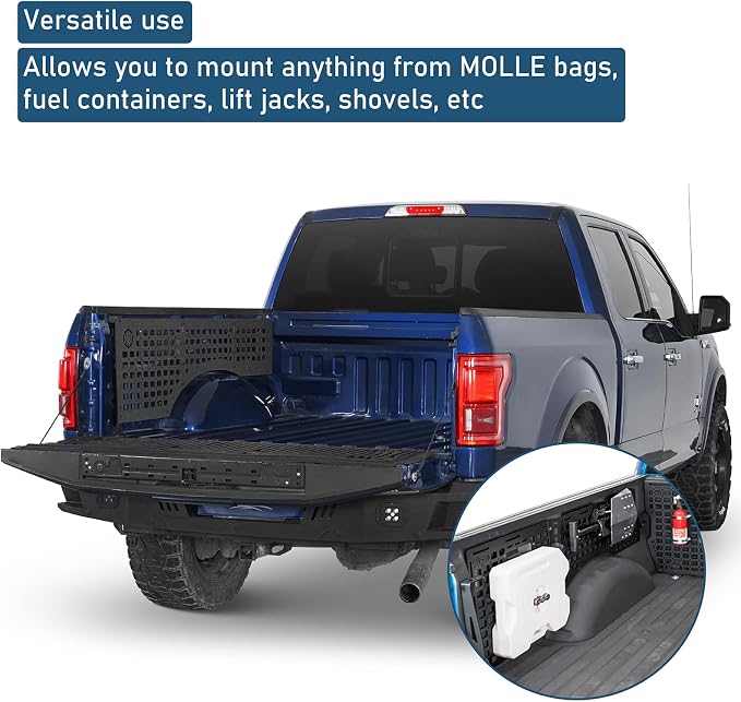 Hooke Road F150 Side Truck Bed MOLLE Panels Cargo Rack - Image 3