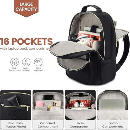 LOVEVOOK Laptop Backpack for Women 18.4 inch, Cute Womens Travel Backpack Purse - Image 2