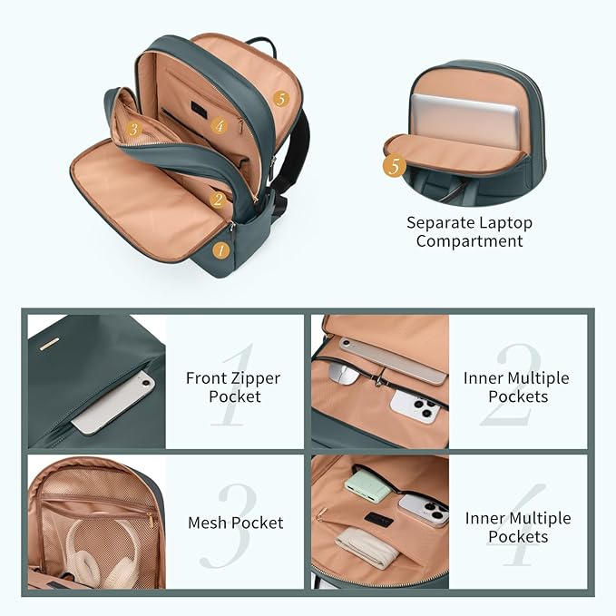 GOLF SUPAGS Women Laptop Backpack Casual Daypack - Image 2
