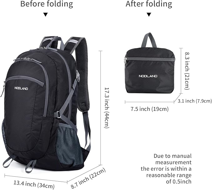 NODLAND Light Weight Packable Backpack - Image 2