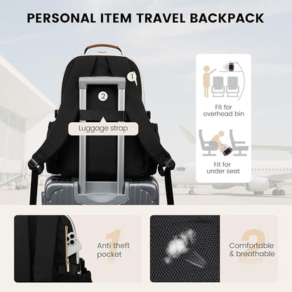 LOVEVOOK Lunch Backpack with Lunch Compartment, 15.6 Inch Laptop Work Travel - Image 6