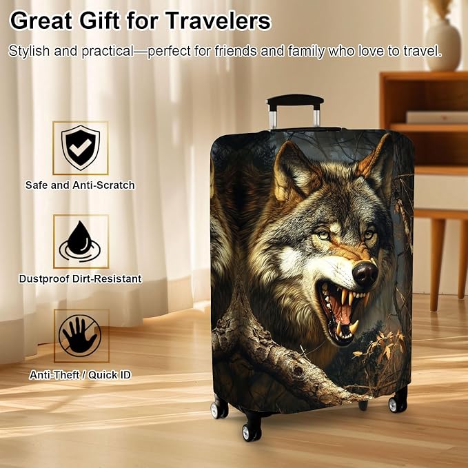 Luggage Cover Protector for 22-24 Inch Suitcases, TSA Approved Elastic Travel - Image 7