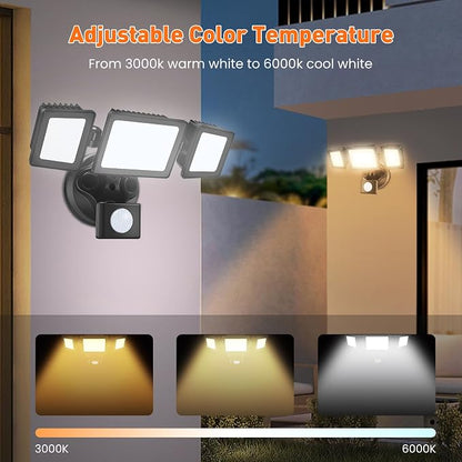 ALUSSO Motion Sensor Outdoor Lights 120V, 36W 3000LM Flood Lights Outdoor - Image 2