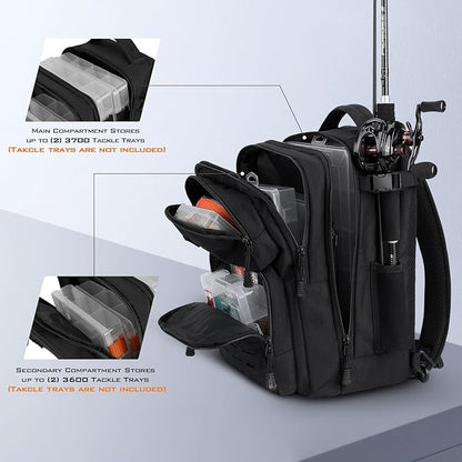 KastKing BlowBak Tactical Sling Tackle Bag-Lightweight Fishing Backpack Storge - Image 4